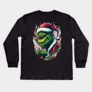 Grinch Christmas 04 Kids Long Sleeve T-Shirt